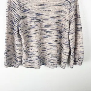 MADEWELL Rainbow Jacquard V-Neck Long Sleeves Sweater Size Large Preppy Casual thumbnail 6