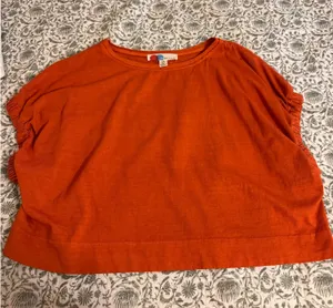Free People Orange Boxy Tee thumbnail 1