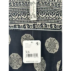 Free People Intimately Bodysuit Womens XS Black Printed Tassel OB1469393 Boho thumbnail 6