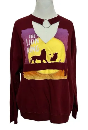 5/$30 🎈 Disney the lion king XL choker style sweatshirt thumbnail 1