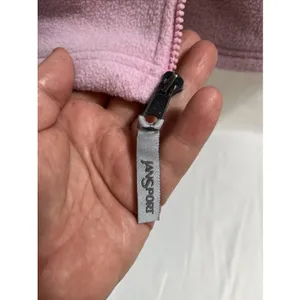 Jansport Pink Fleece Zippered Sweatshirt Jacket Women's Large Pockets thumbnail 12