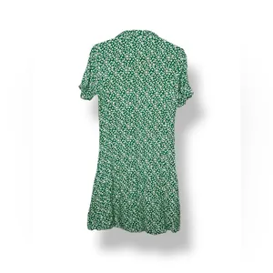Jacqueline De Yong JDY Lela Green Floral Ditsy Button-Down Mini Shirt Dress XS thumbnail 6