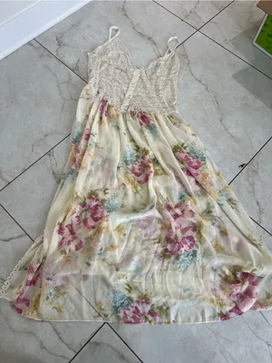 Vintage Victoria's Secret Collection Floral Slip Dress Size Large thumbnail 1