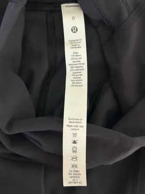 NWOT LULULEMON Wunder Train High Rise Tight with Pockets Black 0 25" inseam thumbnail 10
