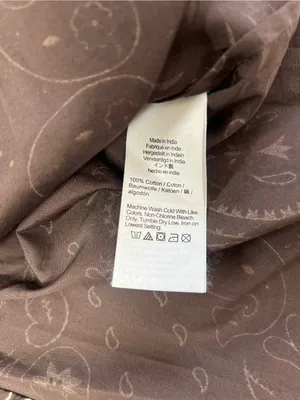 Madewell The Signature Y-Neck Shirt Chocolate Plum Bandana Print Size Medium NWT thumbnail 14