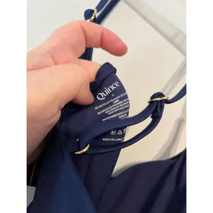 Quince Italian Cami One Piece Swimsuit in Deep Navy Blue Size S NWT! thumbnail 6