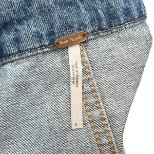Free People Louise‎ Denim Skirtall Overall Dress Medium Wash Blue Size 0 thumbnail 12