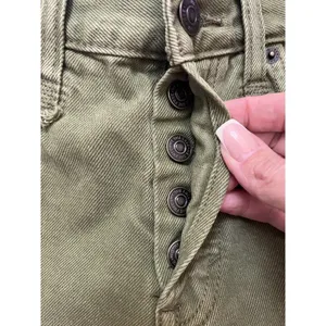 Free People Makai Cut Off Denim Shorts in Olive Size‎ 24 NWT thumbnail 10