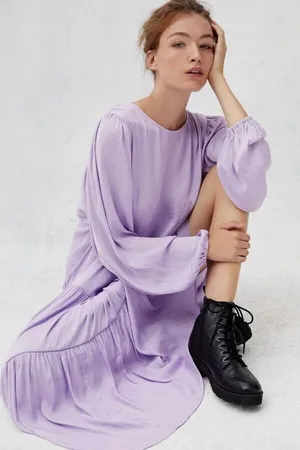 Anthropologie Dolan Katrina Tiered Maxi Dress Size L. B-3 thumbnail 1