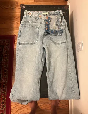 Free People We The Free Palmer Cuffed Jeans thumbnail 1