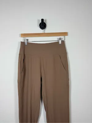 Athleta Venice High Rise Jogger Pant Brown Athleisure Travel Size Small thumbnail 4