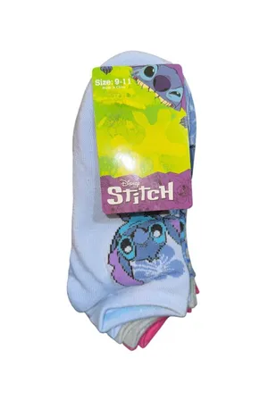 NWT Disney Stitch n Angel 6 pairs of socks adult sz 9-11 thumbnail 1