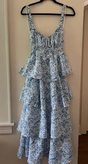 Buckle dress blue thumbnail 1