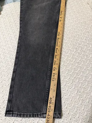 New We the Free Xena High Rise Slim Straight 32 Dark Gray Denim Jeans Womens thumbnail 10