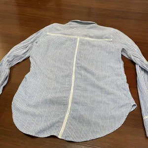 Abercrombie& Finch blue stripe button down thumbnail 5