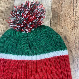 '47 Minnesota Wild Women's Patch Nature Colorblock Pom Beanie Knit Hockey Cuffed thumbnail 5