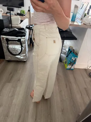 Aritzia TNA Cream Cargo Pants thumbnail 4
