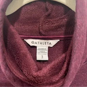 Athleta Cozy Karma Funnel Neck Sweatshirt Purple Womens Small Comfy Oversized‎ thumbnail 6