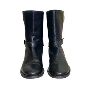 Madewell The Biker Black Leather Slip-On Moto Grunge Biker Ankle Boots Size 7.5 thumbnail 5