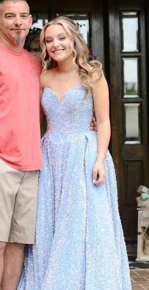 Prom Dress Blue Size 2 thumbnail 4