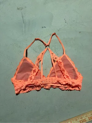 Aerie orange Lace Floral Bralette medium thumbnail 3