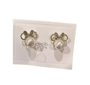 Fashion gold plated Disney Minnie Ears With Bow earrings thumbnail 1