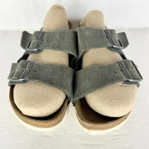 Birkenstock Women's Arizona Suede Leather Sandals Size 7 Grey thumbnail 5