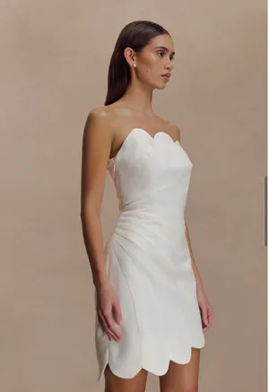 Satin Meshki Mini Dress thumbnail 4