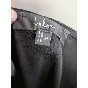 Lulu's good times only black one-shoulder maxi dress Medium thumbnail 9
