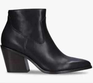 RAG AND BONE BLACK LEATHER RAZOR BOOTIES 7.5M thumbnail 1