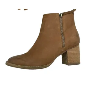 Blondo Brown Block Heel Side Double Zip Boots Womens 9.5 Fall Suede Leather thumbnail 2