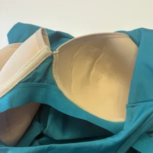 Athleta 903763 Womens Ruched Racerback Bra Tank Top Size 36DD Teal‎ Stretch Yoga thumbnail 6