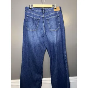 Aeropostale High Rise Wide Leg Jeans Womens Size 18 Medium Wash Blue Relaxed thumbnail 4