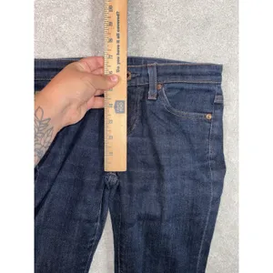 adriano goldschmied jeans womens stevie straight dark wash low rise‎ 25r thumbnail 8