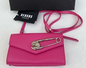 Versus by Versace Pink Leather Wallet Bag w/Medusa thumbnail 3