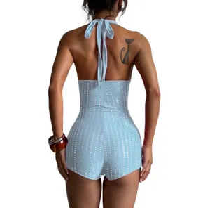 Target light blue sparkly romper thumbnail 2