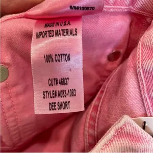 AGOLDE Dee Super High Rise Pink Potion Cut Off‎ Jean Shorts size 26 thumbnail 9