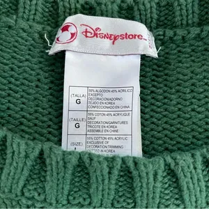 Disney Mickey Mouse Felted Applique Cotton Sweater L thumbnail 5