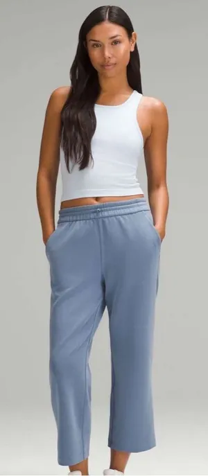 Lululemon Softstreme High-Rise Straight-Leg Cropped Pants in Oasis Blue thumbnail 1