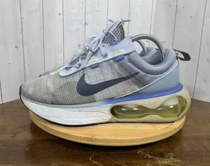 Nike Air Max 2021 Youth 7Y Womens Size‎ 8.5 Gray Blue Athletic Shoes Sneakers thumbnail 1
