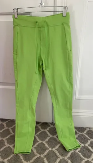 Alo Checkpoint 7/8 High Waist Leggings In Green Apple Size S! thumbnail 1