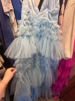 Lulus Dress Prom Light Blue Sparkly thumbnail 3