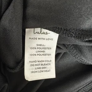 Lulus Sweeney Black Sleeveless Maxi Dress Side lit Chiffon Formal Large NWT thumbnail 10