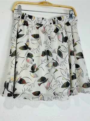 Old Navy White Butterfly Print Mini Skirt thumbnail 4