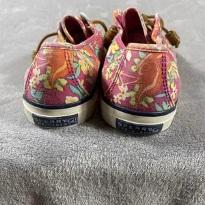 Sperry Shoes Sneakers Womens 7M Seacoast Top‎ Sider Pink Floral Spring Summer thumbnail 4