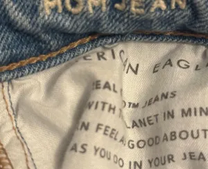 American Eagle Stretch Distressed Mom Jeans thumbnail 8