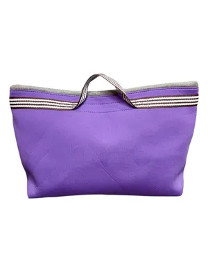 Henri Bendel Convertible Two-Tone Neoprene & Wool 2-Way Expandable Tote Bag thumbnail 3