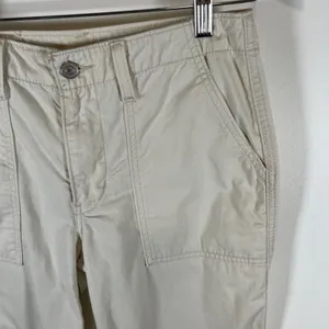 Levis 94 Baggy Pants Womens 25‎ Beige Cream Chino High Rise Utility A3512-0000 thumbnail 4