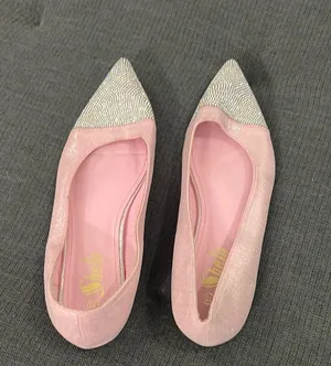 Chic Pink and Silver Flats Elegant Slip-On Shoes thumbnail 1