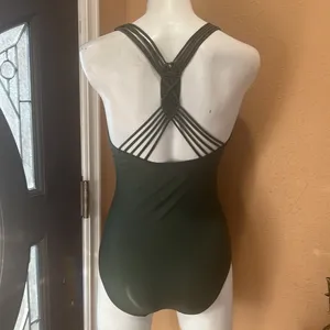 Mycoco one piece olive green swimsuit thumbnail 4